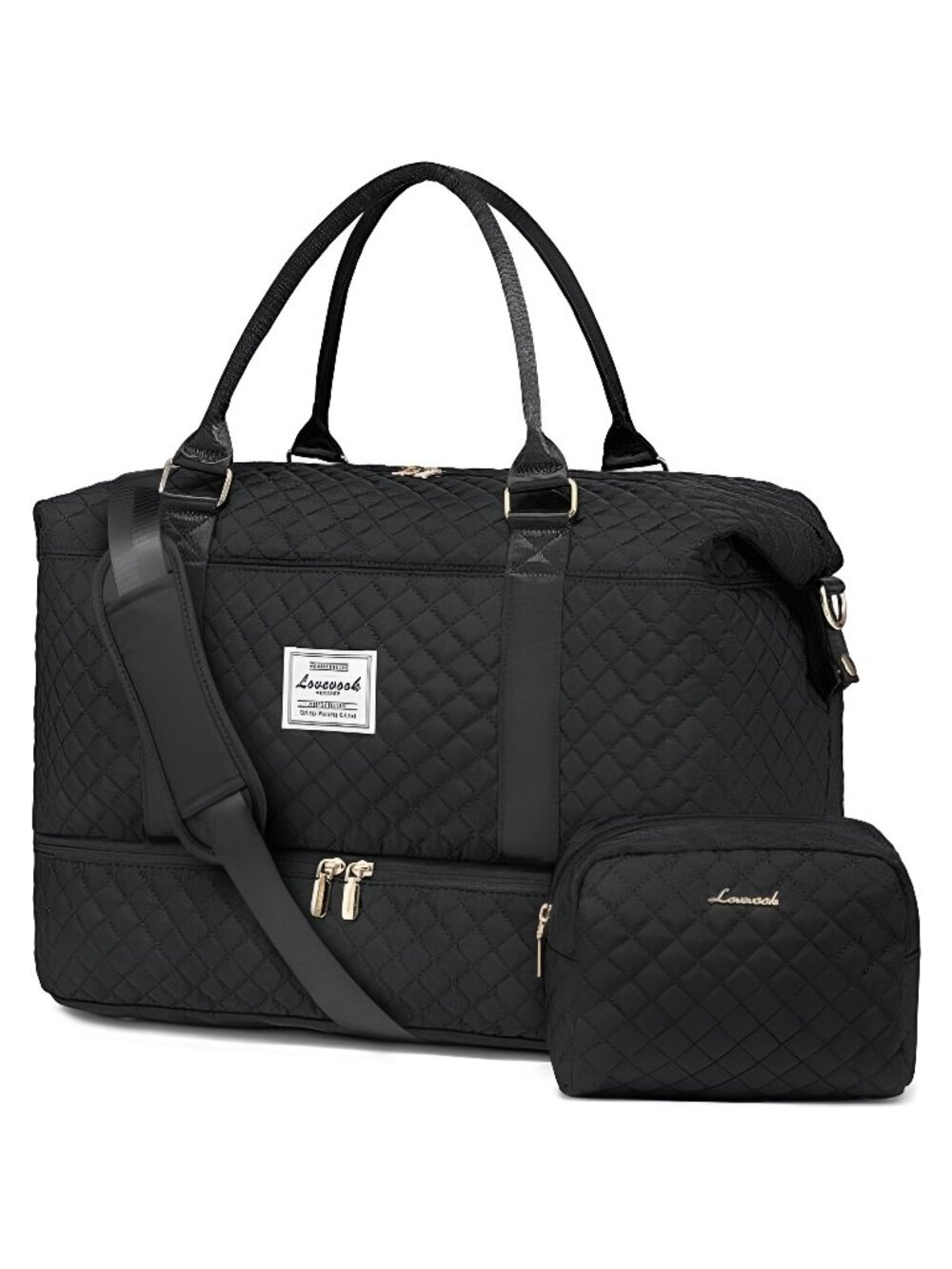 LOVEVOOK Travel Duffle Bag,Weekender Bags for Women with Shoe Compartment，Carry